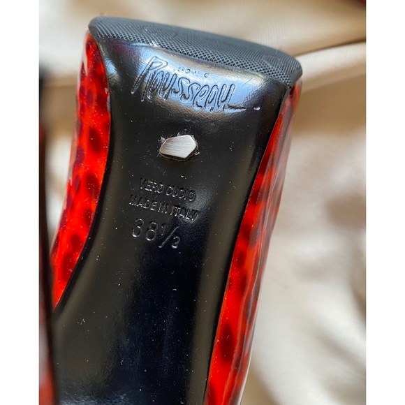 Jerome C Rousseau Red Patent Leather Pumps, size 38.5 - Picture 5 of 8
